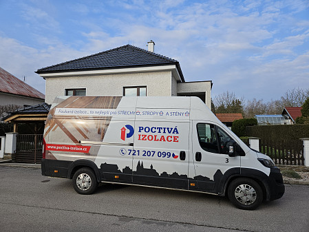 Izolace stropu zděného rodinného domu v Městci Králové